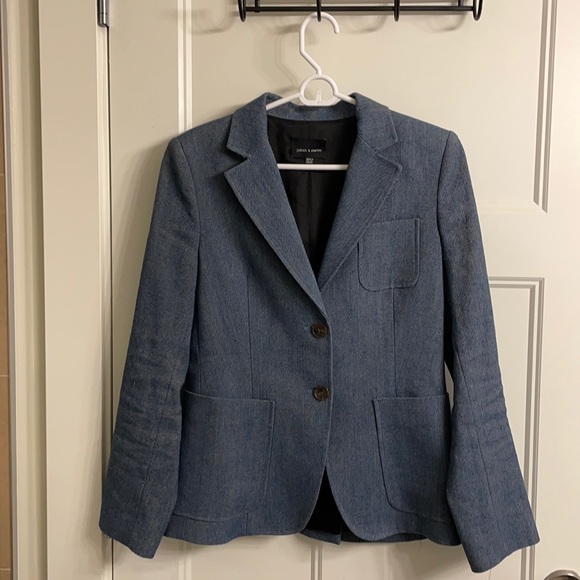 Judith and Charles Denim casual blazer size 6 - Picture 1 of 4